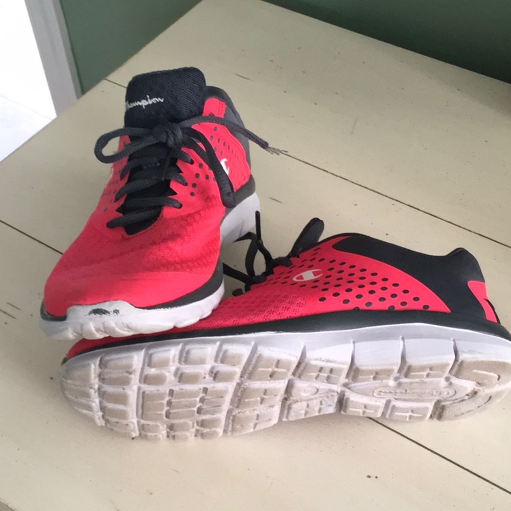 Bright Pink Champion sneakers